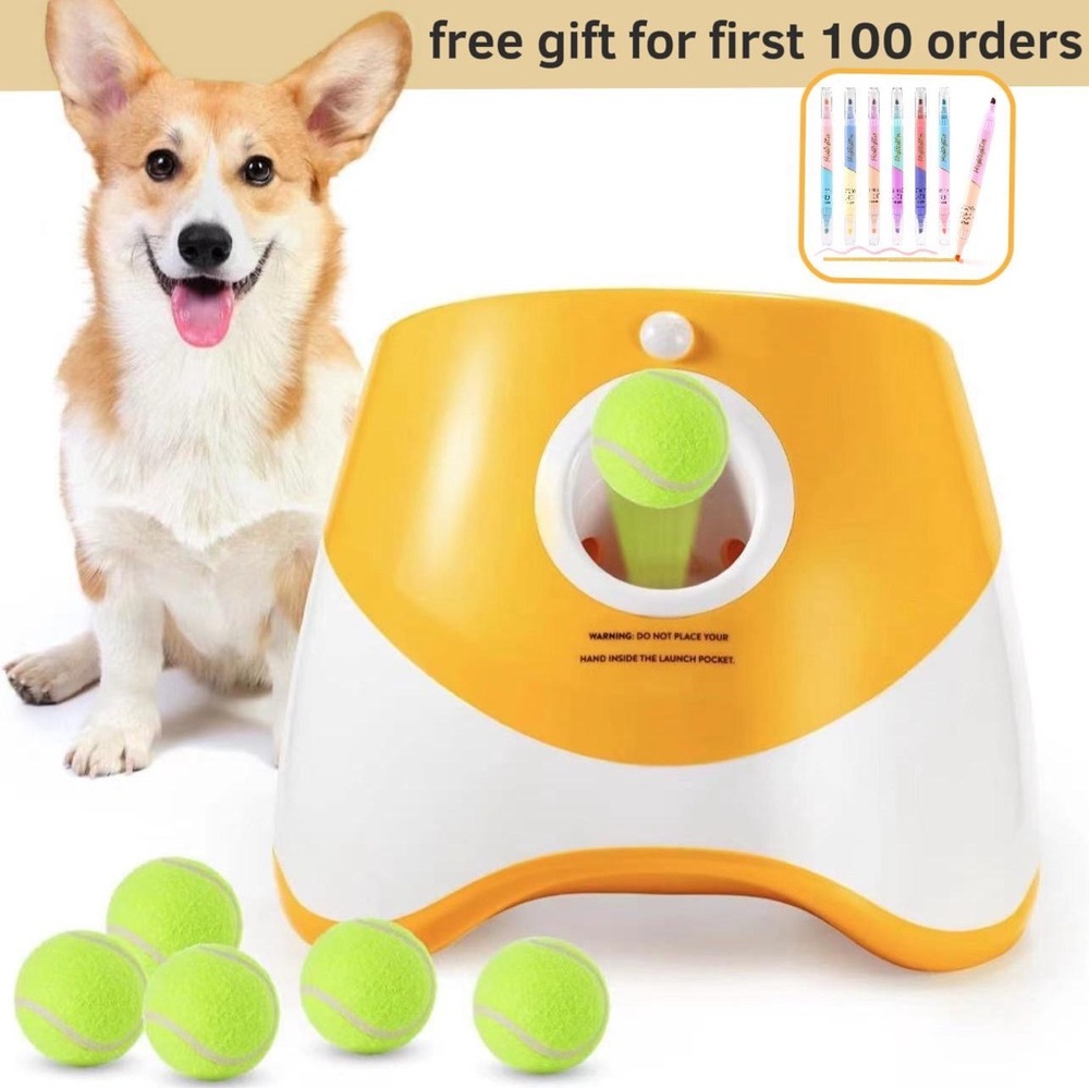Automatic Dog Ball Launcher with Tennis Balls